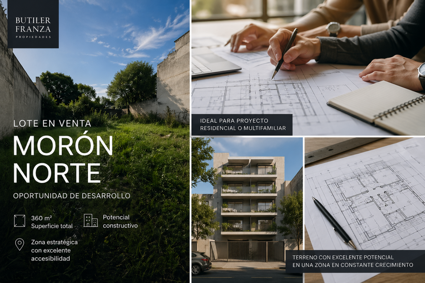 Lote en Moron Norte con potencial constructivo - Ideal desarrollo